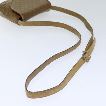 Celine CELINE Macadam Canvas Shoulder Bag PVC Beige Authentic bs18108