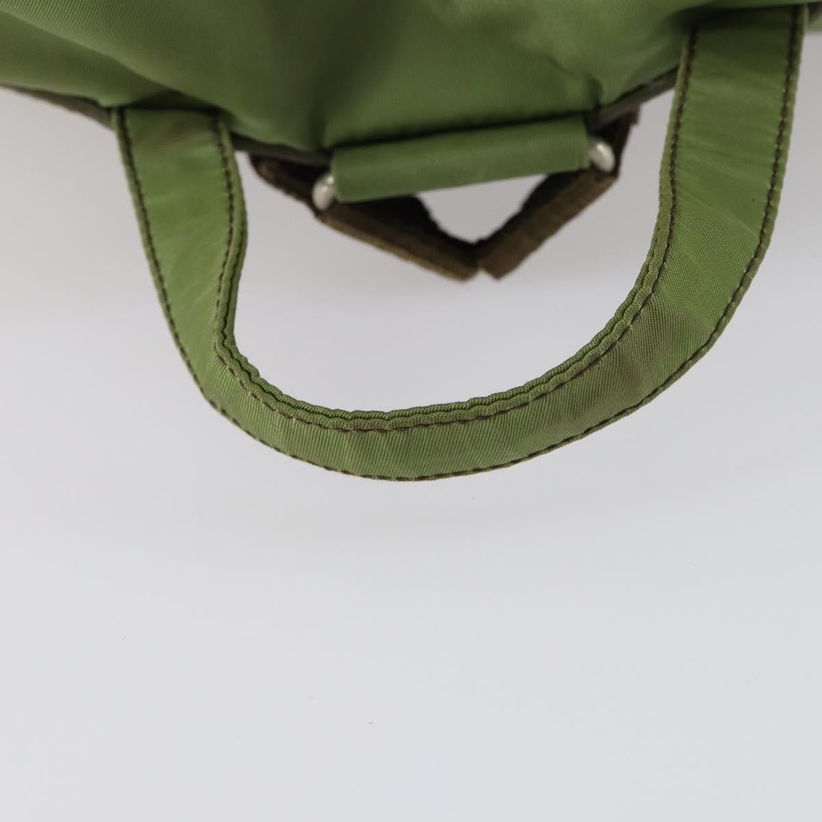Prada PRADA Backpack Nylon Khaki Silver Authentic 148291 Bag