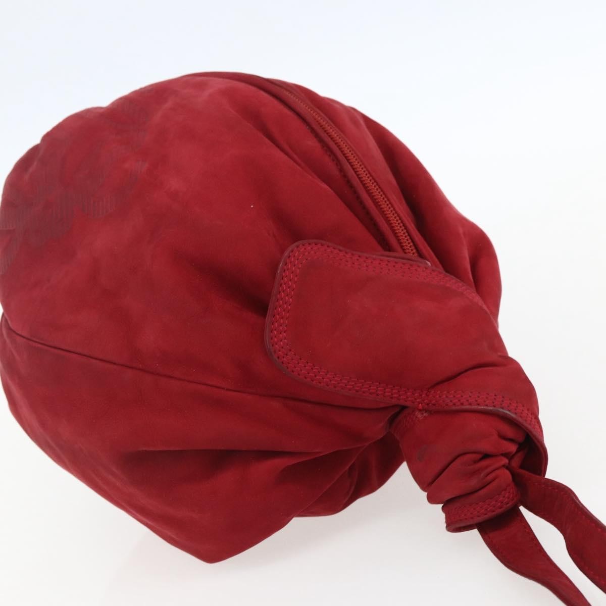 Loewe LOEWE Shoulder Bag Suede Red Authentic 155213