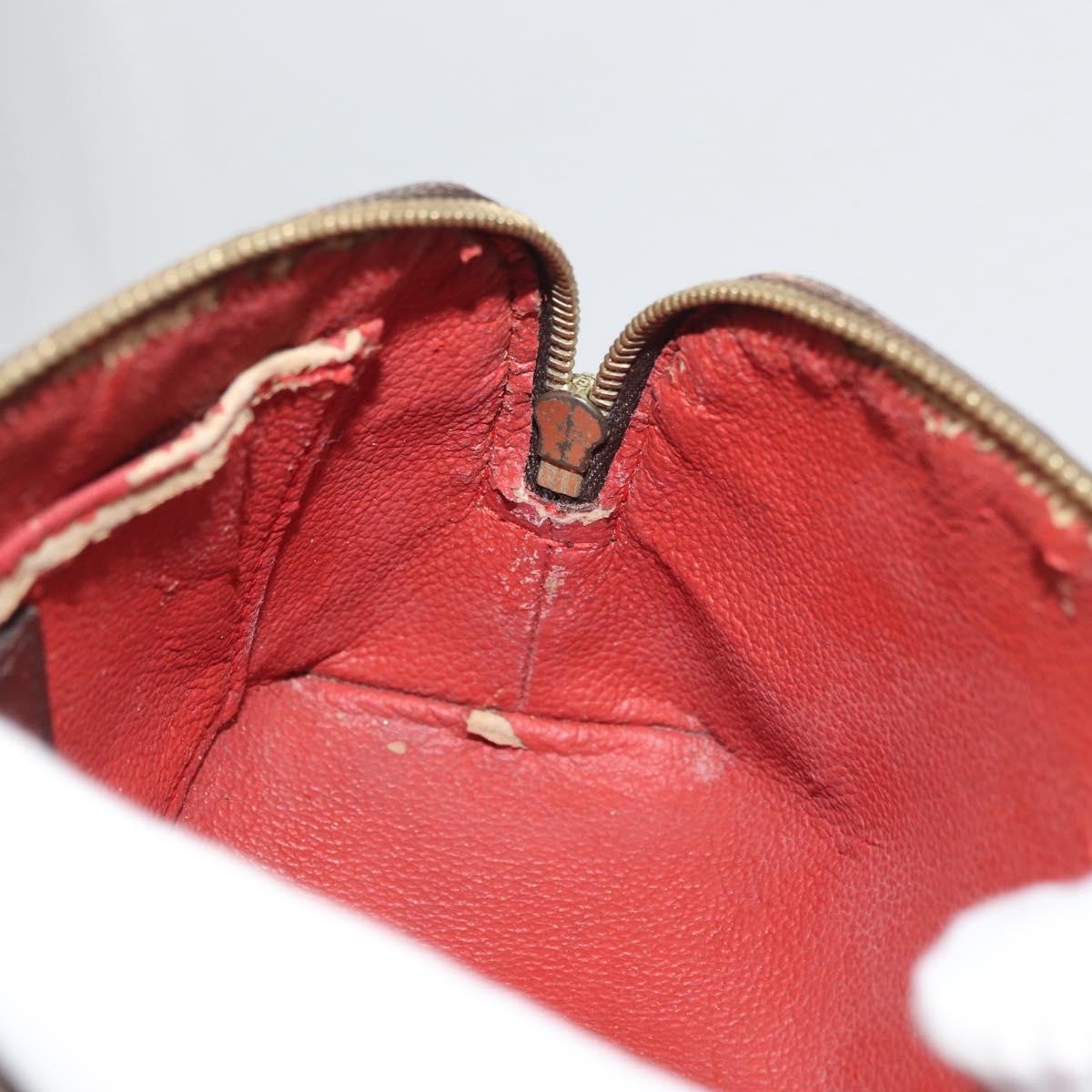Louis Vuitton LOUIS VUITTON Damier Ebene Pochette Cosmetic PM Pouch N47516 LV Authentic 178952 Bag