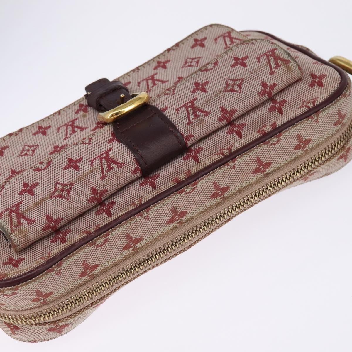 Louis Vuitton LOUIS VUITTON Monogram Mini Juliet MM Shoulder Bag Red M92219 LV Authentic 145345
