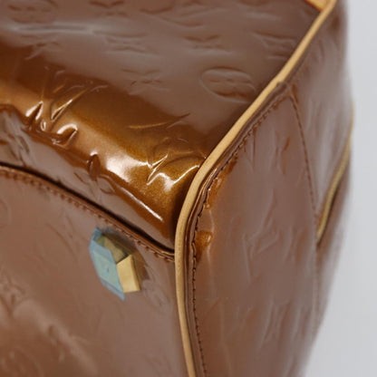 Louis Vuitton LOUIS VUITTON Monogram Vernis Tompkins Square Bag Bronze M91103 LV Authentic 153020