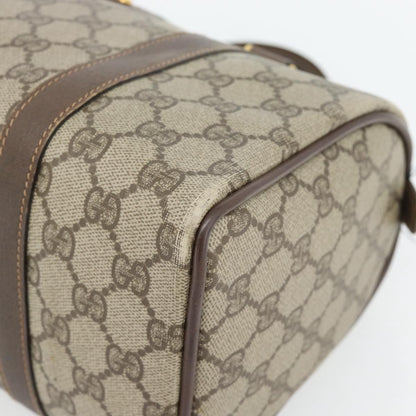 Gucci GUCCI GG Supreme Web Sherry Line Bag PVC Beige Gold 40 02 006 Authentic BA12926
