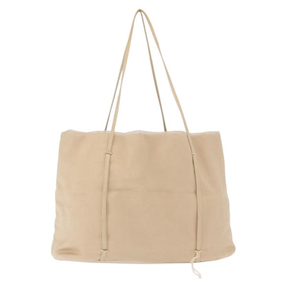 Prada PRADA Hand Bag Satin Beige Authentic 166753