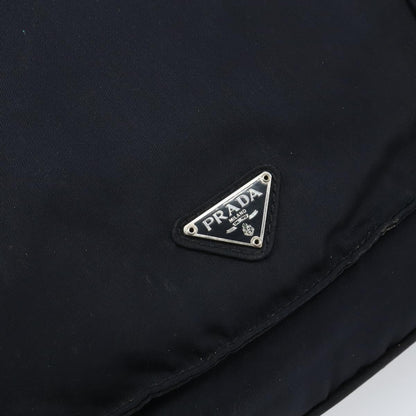 Prada PRADA Shoulder Bag Nylon Navy Silver Authentic 162420