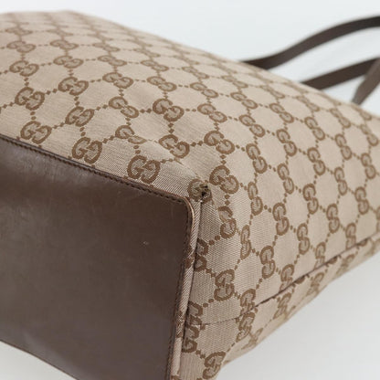 Gucci GUCCI GG Canvas Tote Bag Beige Gold 002 1098 1705 Authentic bs35275