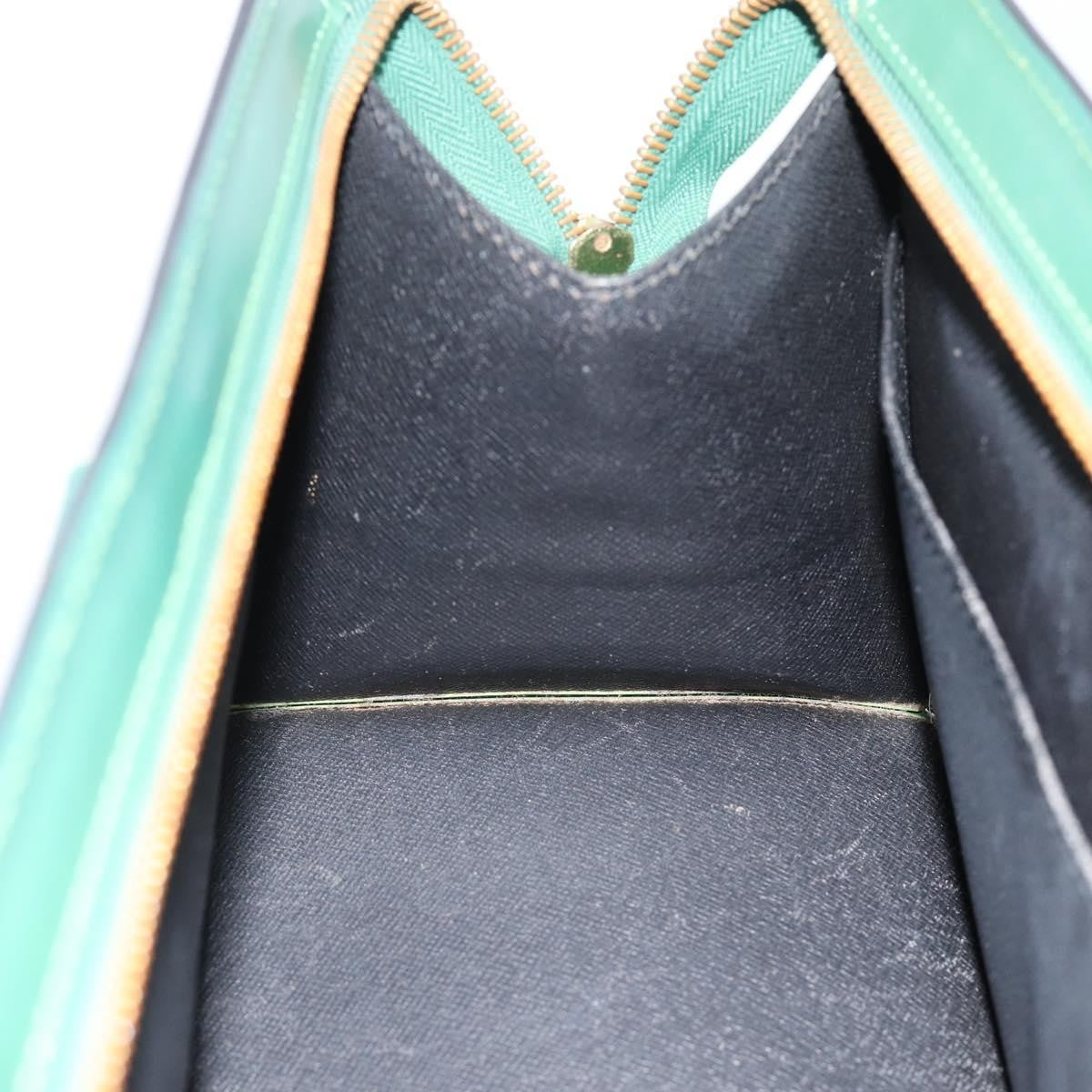 Louis Vuitton LOUIS VUITTON Epi Sac Triangle Hand Bag Green M52094 LV Authentic 181752