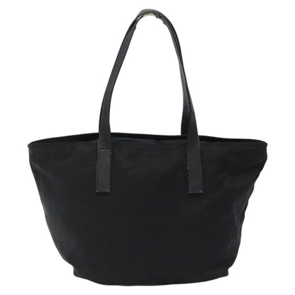 Prada PRADA Hand Bag Nylon Black Silver Authentic 118193