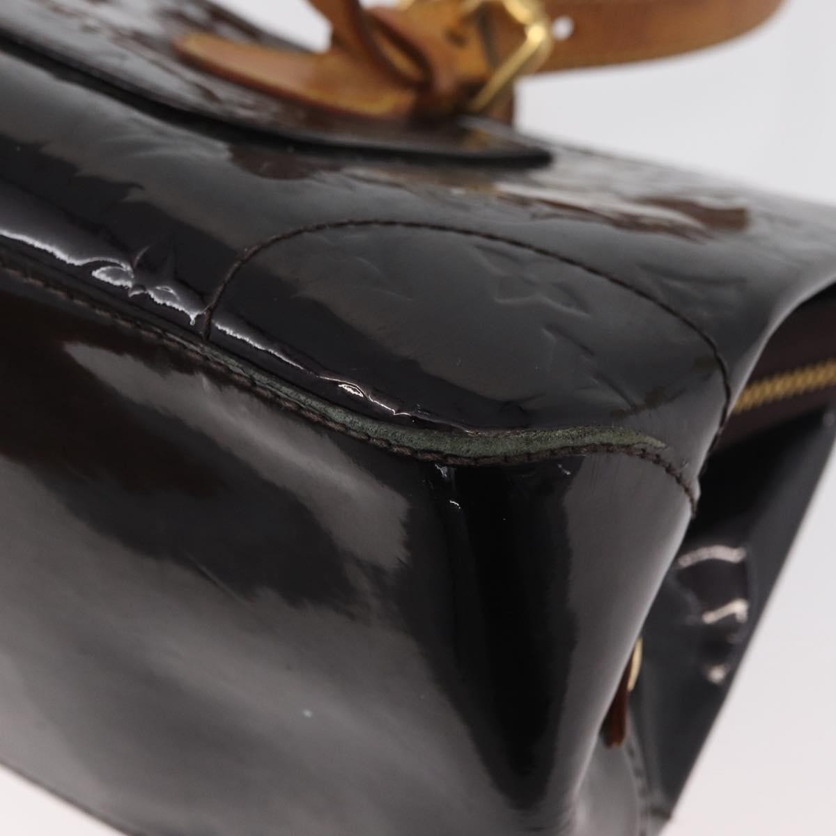 Louis Vuitton LOUIS VUITTON Monogram Vernis Rosewood Avenue Bag Amarante M93510 Authentic 179465