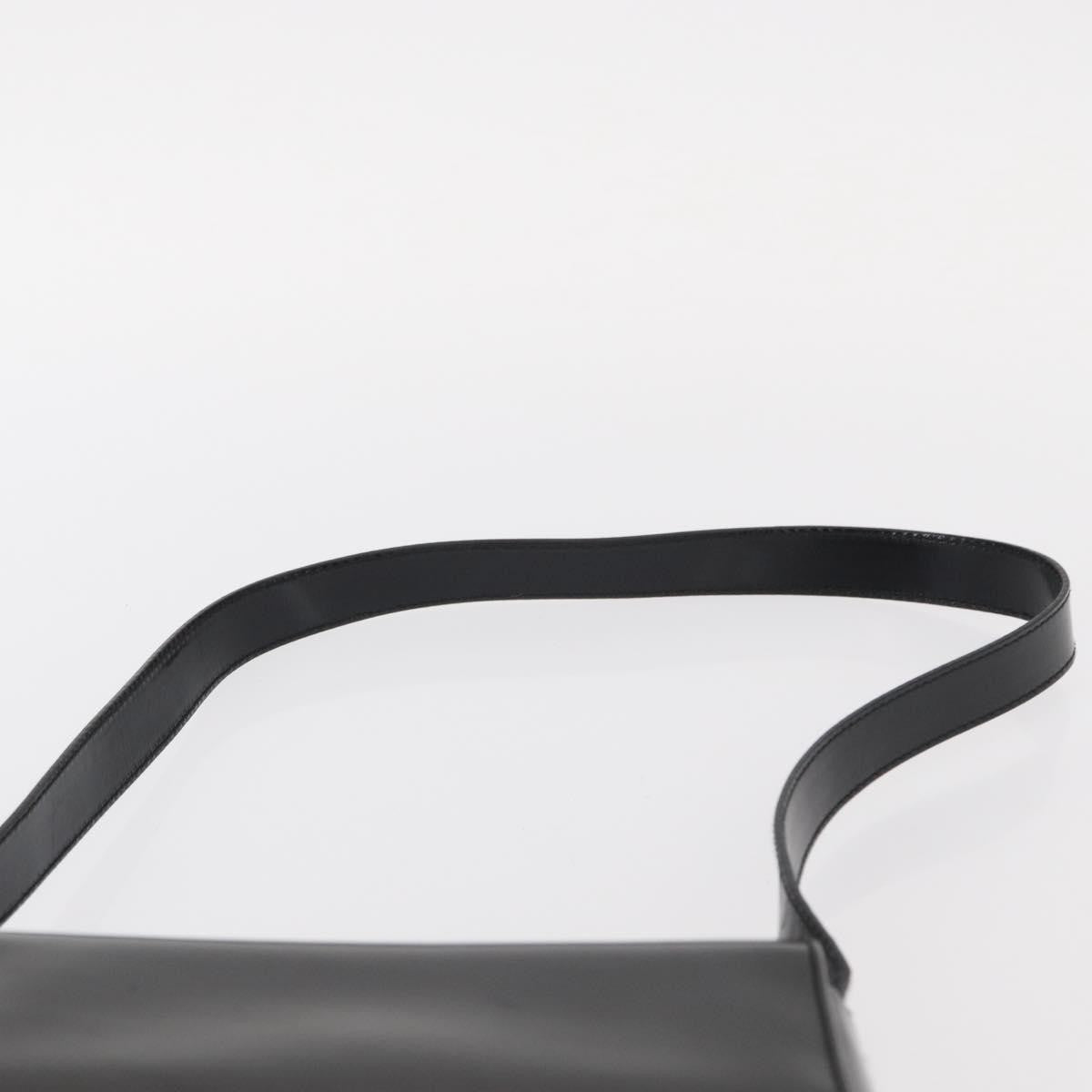 Gucci GUCCI Shoulder Bag Patent leather Black Gold 007 3444 0282 Authentic ti3515