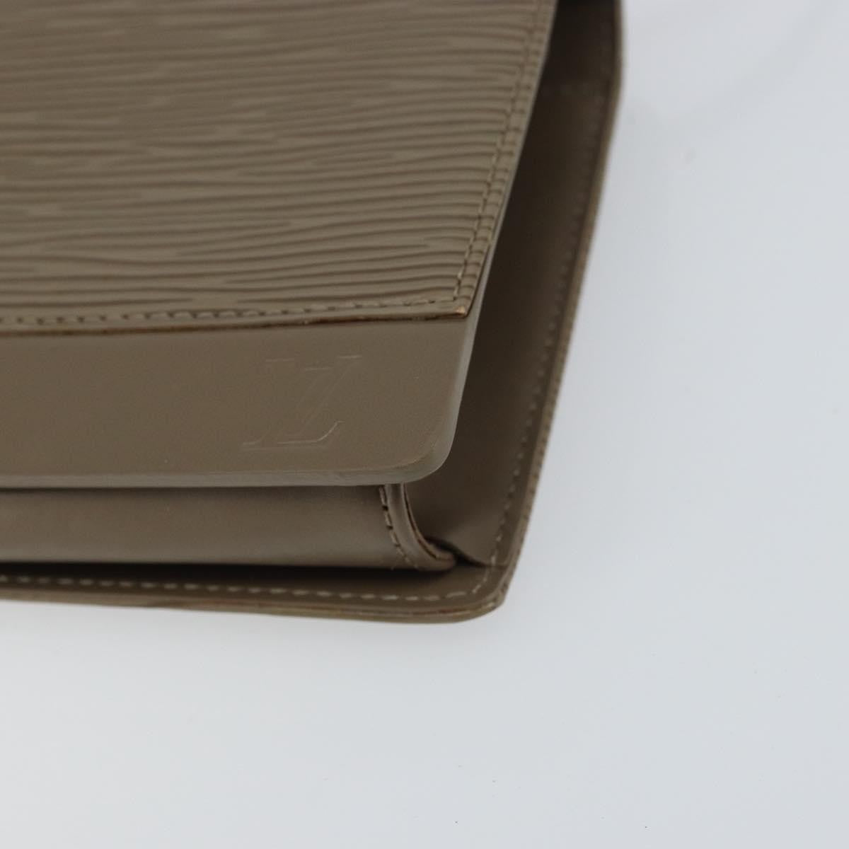 Louis Vuitton LOUIS VUITTON Epi Honfleur Clutch Bag Lilac M5273B LV Authentic BA8953