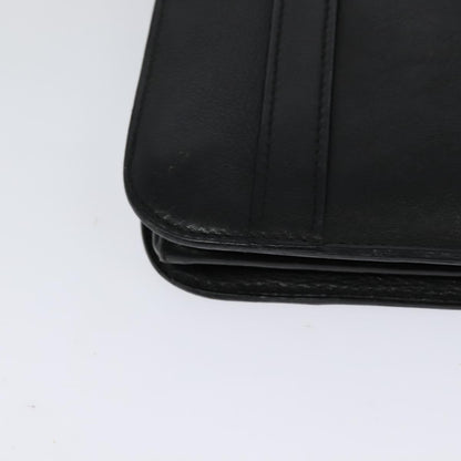Celine CELINE Shoulder Bag Leather Black Gold Authentic 126895