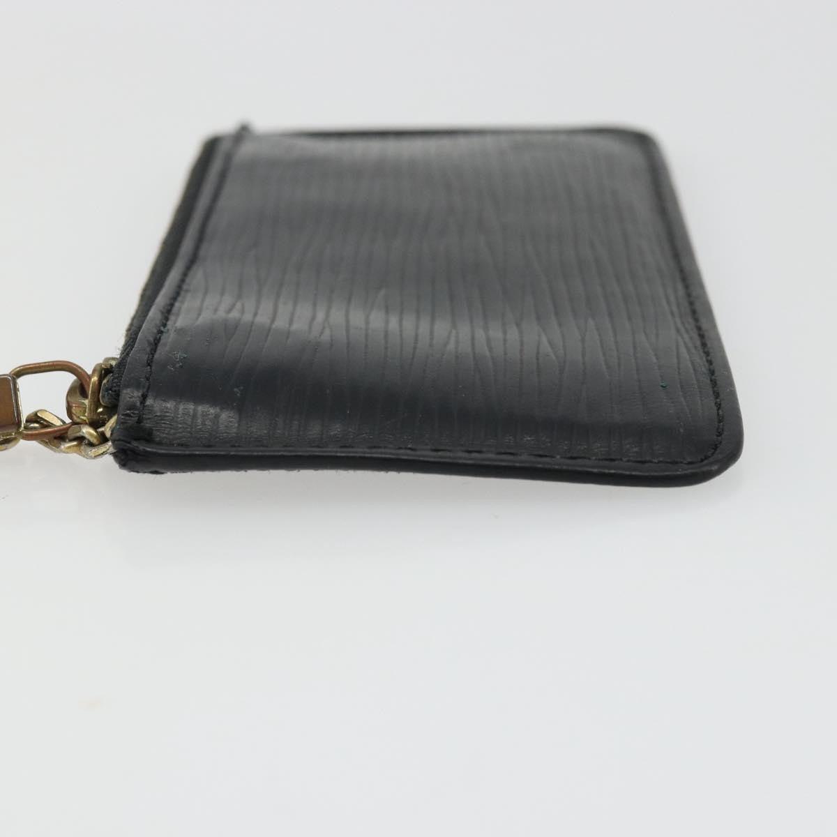 Louis Vuitton LOUIS VUITTON Epi Pochette Cles Coin Purse Black M63802 LV Authentic YKZ1632