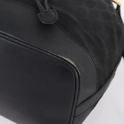 Gucci GUCCI GG Canvas Shoulder Bag Black Gold 001 2854 1627 Authentic 141820