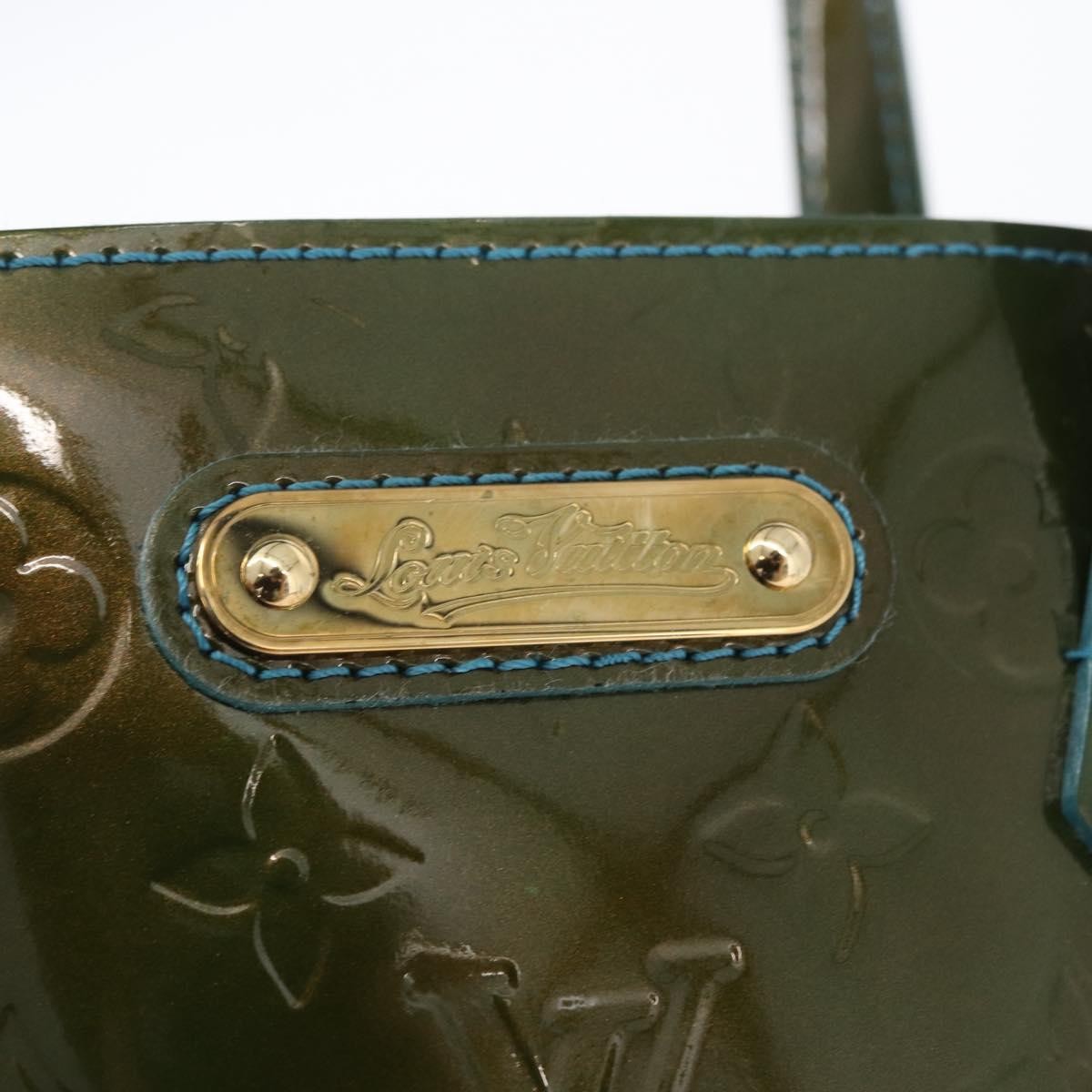 Louis Vuitton LOUIS VUITTON Monogram Vernis Wilshire PM Bag Blue Lagon M91724 LV Authentic bs33564