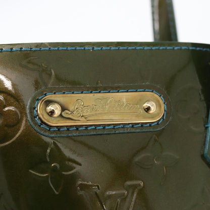 Louis Vuitton LOUIS VUITTON Monogram Vernis Wilshire PM Bag Blue Lagon M91724 LV Authentic bs33564