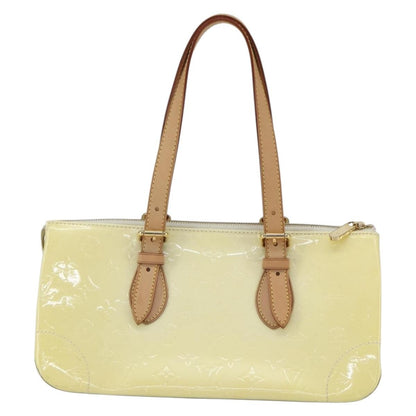 Louis Vuitton LOUIS VUITTON Monogram Vernis Rosewood Avenue Hand Bag Perle M93508 Authentic ka519