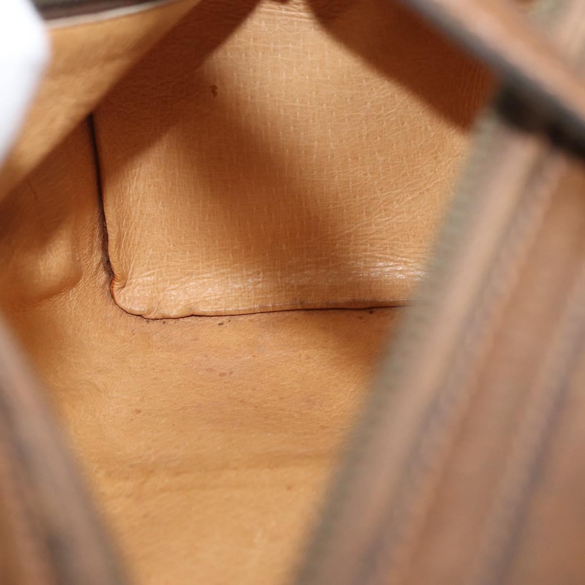 Gucci GUCCI Hand Bag Leather Brown Authentic 173031
