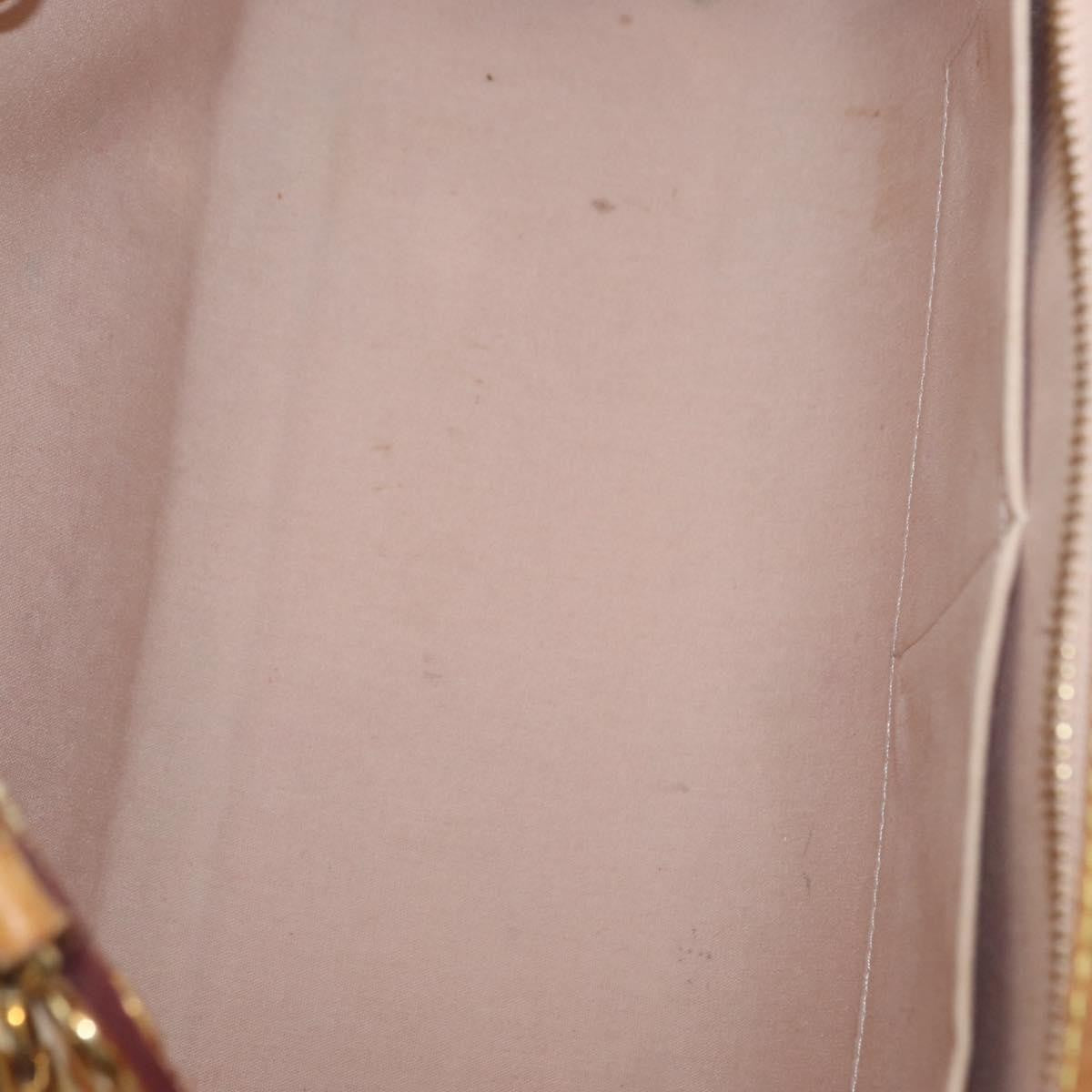 Louis Vuitton LOUIS VUITTON Monogram Vernis Blair MM Hand Bag Rose Velur M91588 Authentic BA10196