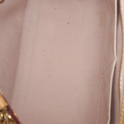 Louis Vuitton LOUIS VUITTON Monogram Vernis Blair MM Hand Bag Rose Velur M91588 Authentic BA10196