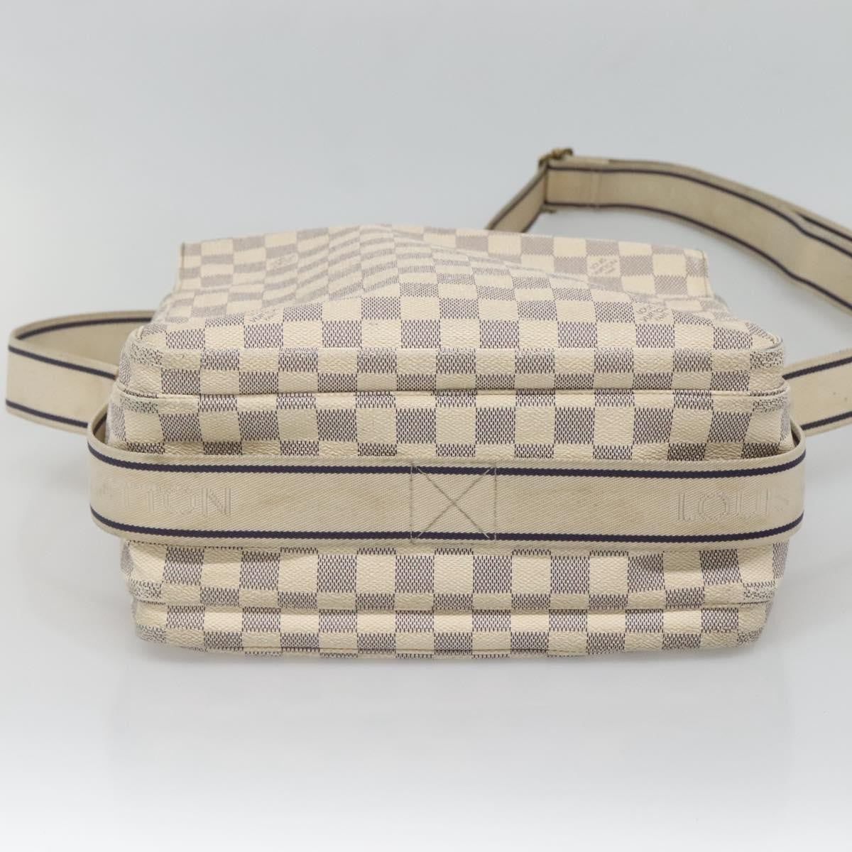 Louis Vuitton LOUIS VUITTON Damier Azur Naviglio Shoulder Bag N51189 LV Authentic 128957