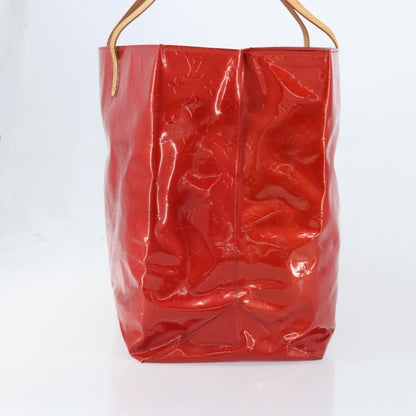 Louis Vuitton LOUIS VUITTON Monogram Vernis Reade GM Tote Bag Red M91084 LV Authentic AMZ416