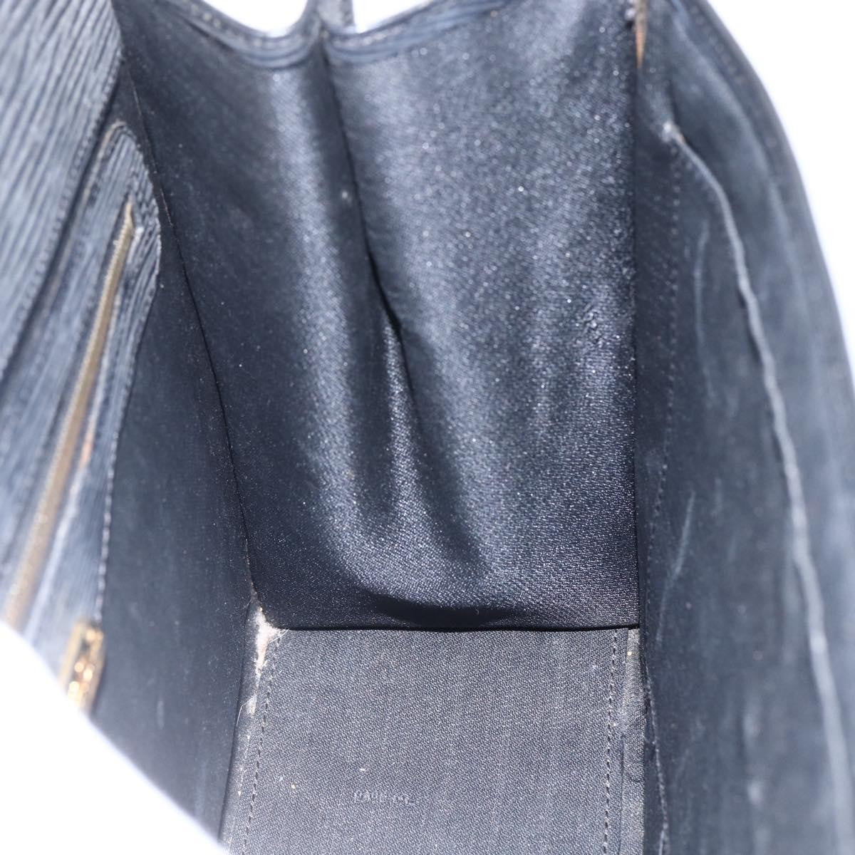 Fendi FENDI Hand Bag Leather Black Gold Authentic ka2601