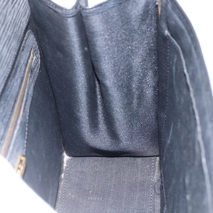 Fendi FENDI Hand Bag Leather Black Gold Authentic ka2601