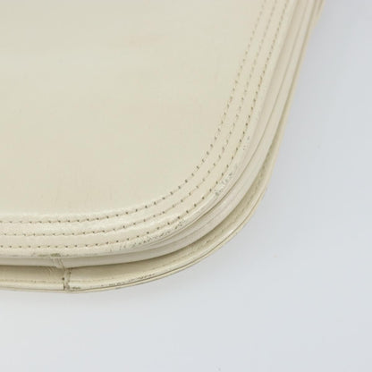 Saint Laurent SAINT LAURENT Shoulder Bag Leather White Authentic ka743