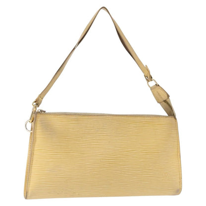 Louis Vuitton LOUIS VUITTON Epi Pochette Accessoires Pouch Vanilla M5294A LV Authentic ka982 Bag