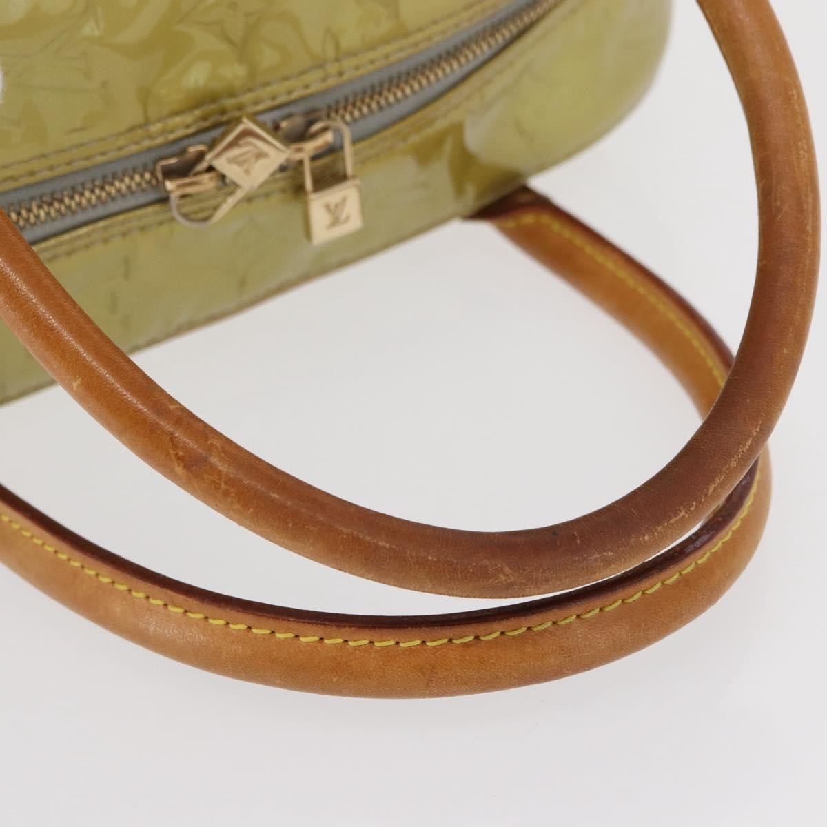 Louis Vuitton LOUIS VUITTON Monogram Vernis Tompkins Square Bag Gris M91150 LV Authentic ep12776
