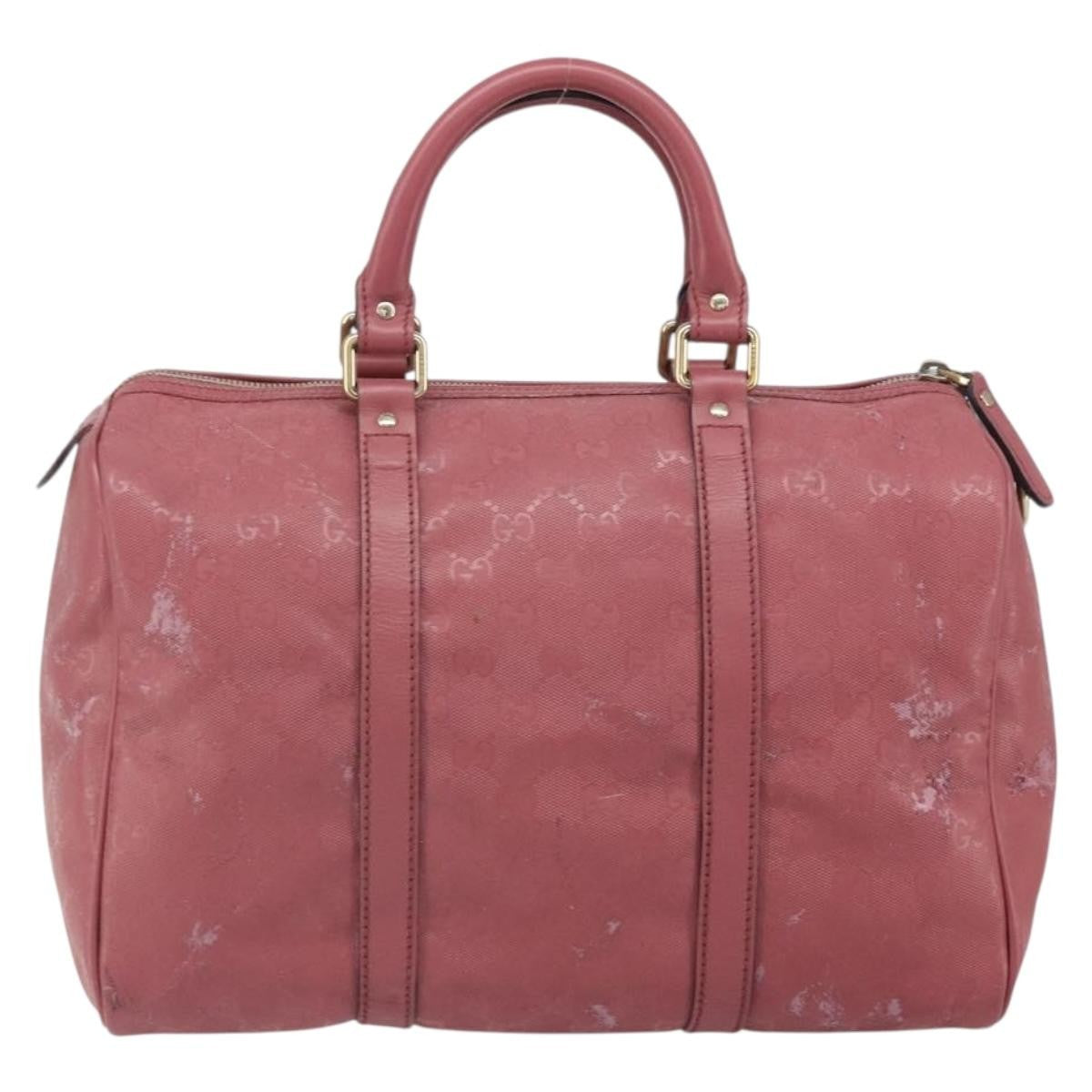 Gucci GUCCI GG Implementation Boston Bag PVC Gold Pink 193603 Authentic 166330