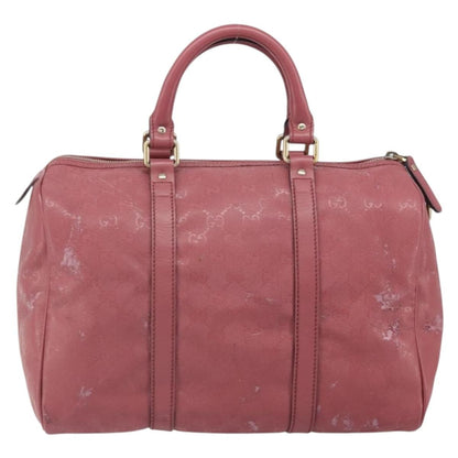 Gucci GUCCI GG Implementation Boston Bag PVC Gold Pink 193603 Authentic 166330