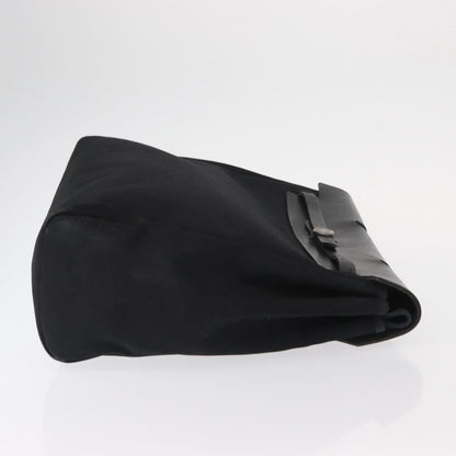Hermès Hermès HERMES Herbag MM Hand Bag Canvas Leather Black Silver Authentic gh1501