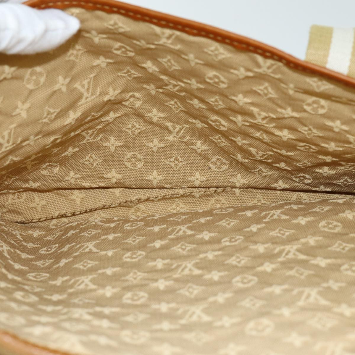 Louis Vuitton LOUIS VUITTON Monogram Mini Kabamari Kate Tote Bag Beige M92492 LV Authentic 73754