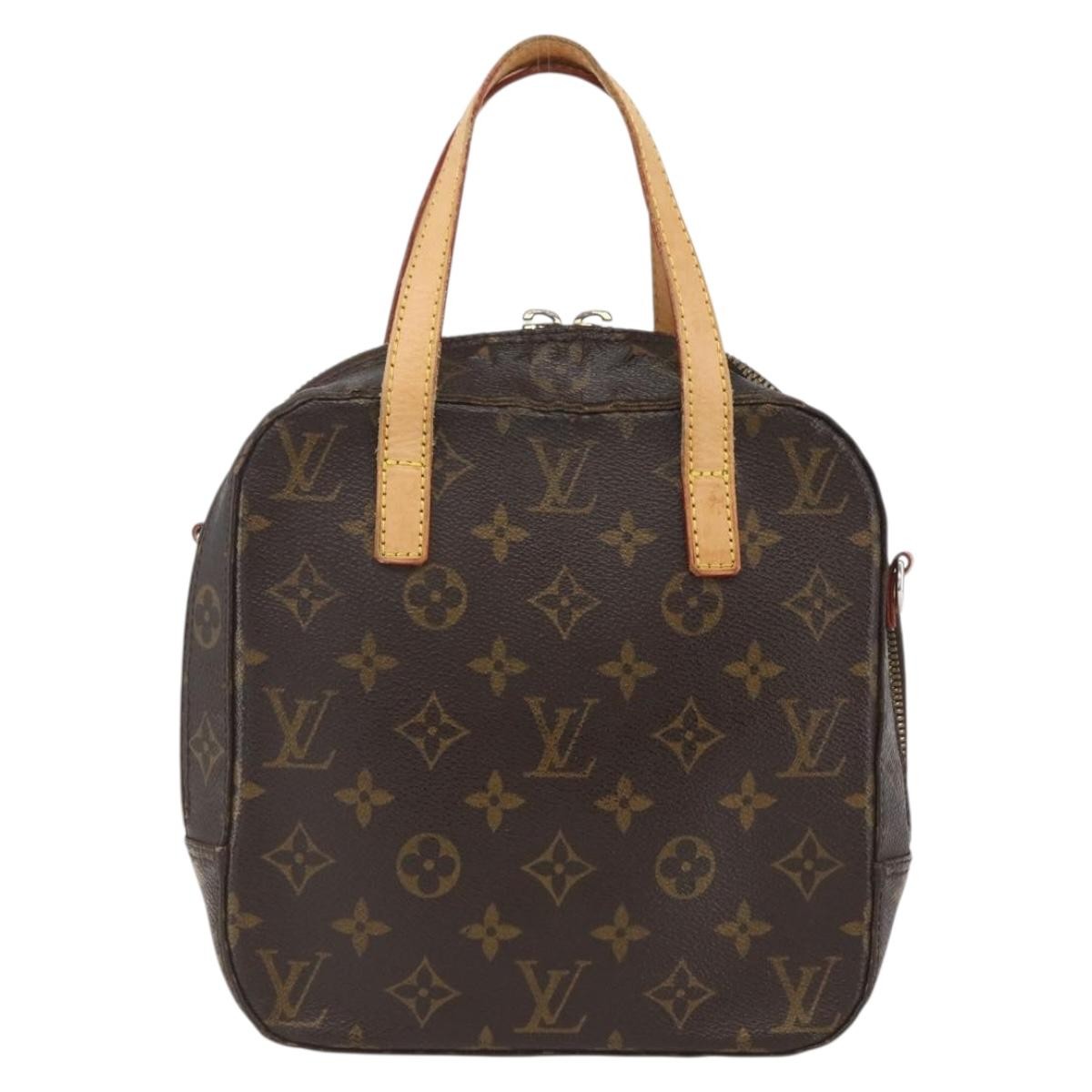 Louis Vuitton LOUIS VUITTON Monogram Spontini Hand Bag M47500 LV Authentic 165090