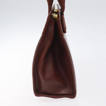 Salvatore Ferragamo Salvatore Ferragamo Hand Bag Leather 2way Brown Gold Authentic hk2487