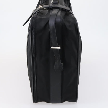 Prada PRADA Trunk Nylon Black Silver Authentic am9650 Bag