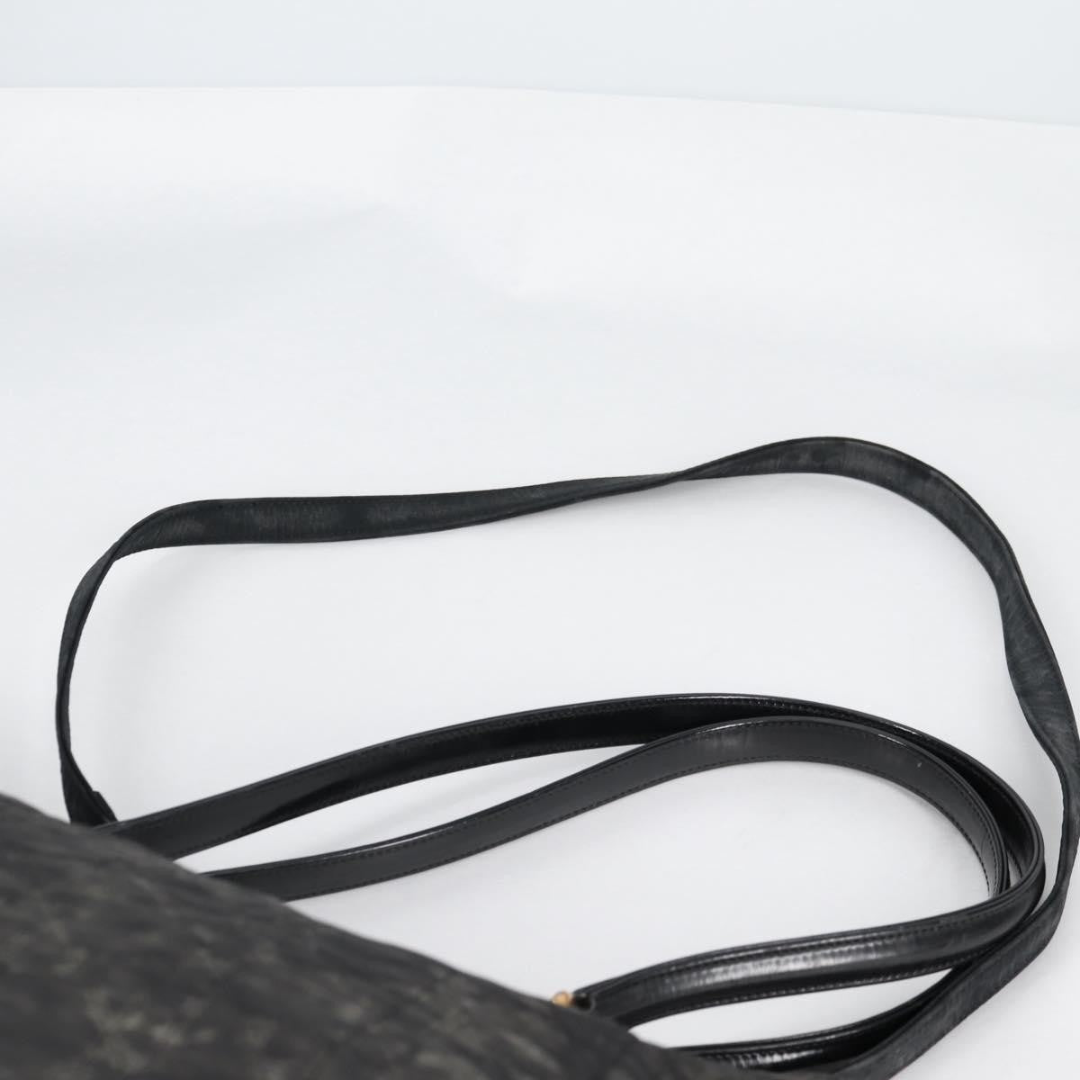 Dior Christian Dior Canage Tote Bag Nylon 2way Black Gold Authentic 140681