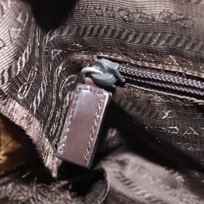 Prada PRADA Shoulder Bag Nylon Beige Silver Authentic 161725