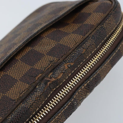 Louis Vuitton LOUIS VUITTON Damier Ebene Pochette Billets Macau Clutch Bag N61739 Authentic BA11690