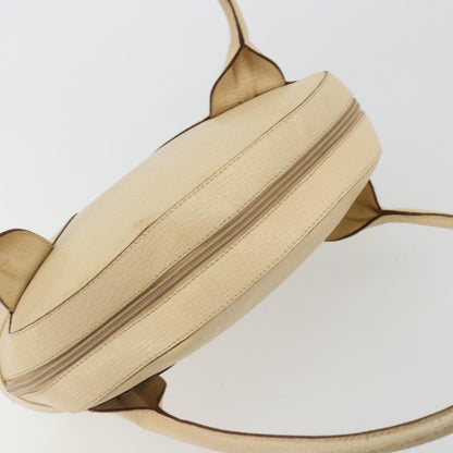 Loewe LOEWE Hand Bag Leather Ivory Gold Authentic 175195