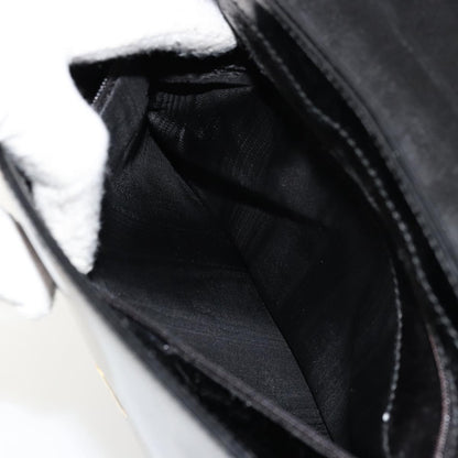 Gucci GUCCI Shoulder Bag Patent leather Black Gold 001 2113 1792 Authentic 149795