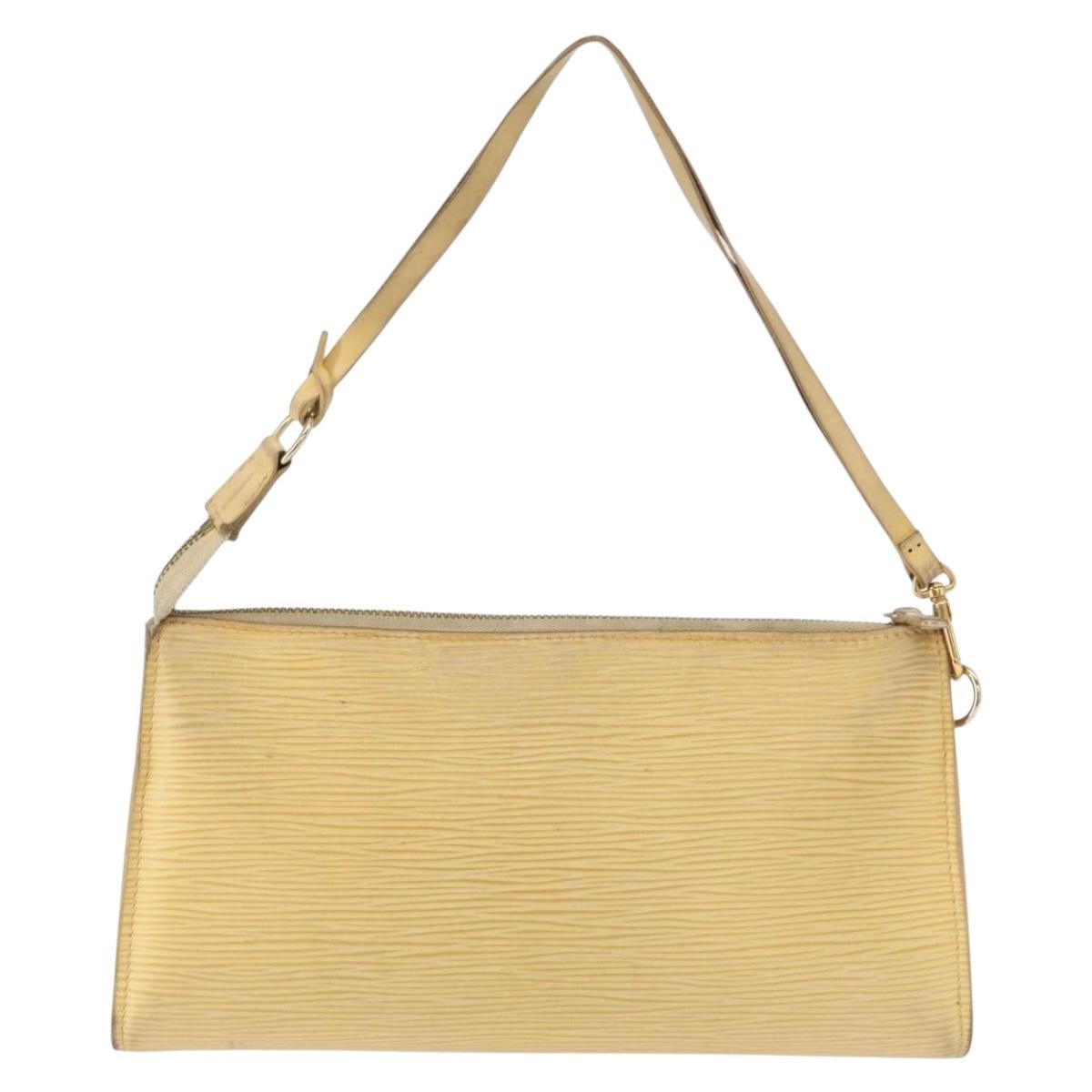 Louis Vuitton LOUIS VUITTON Epi Pochette Accessoires Pouch Vanilla M5294A LV Authentic ka982 Bag