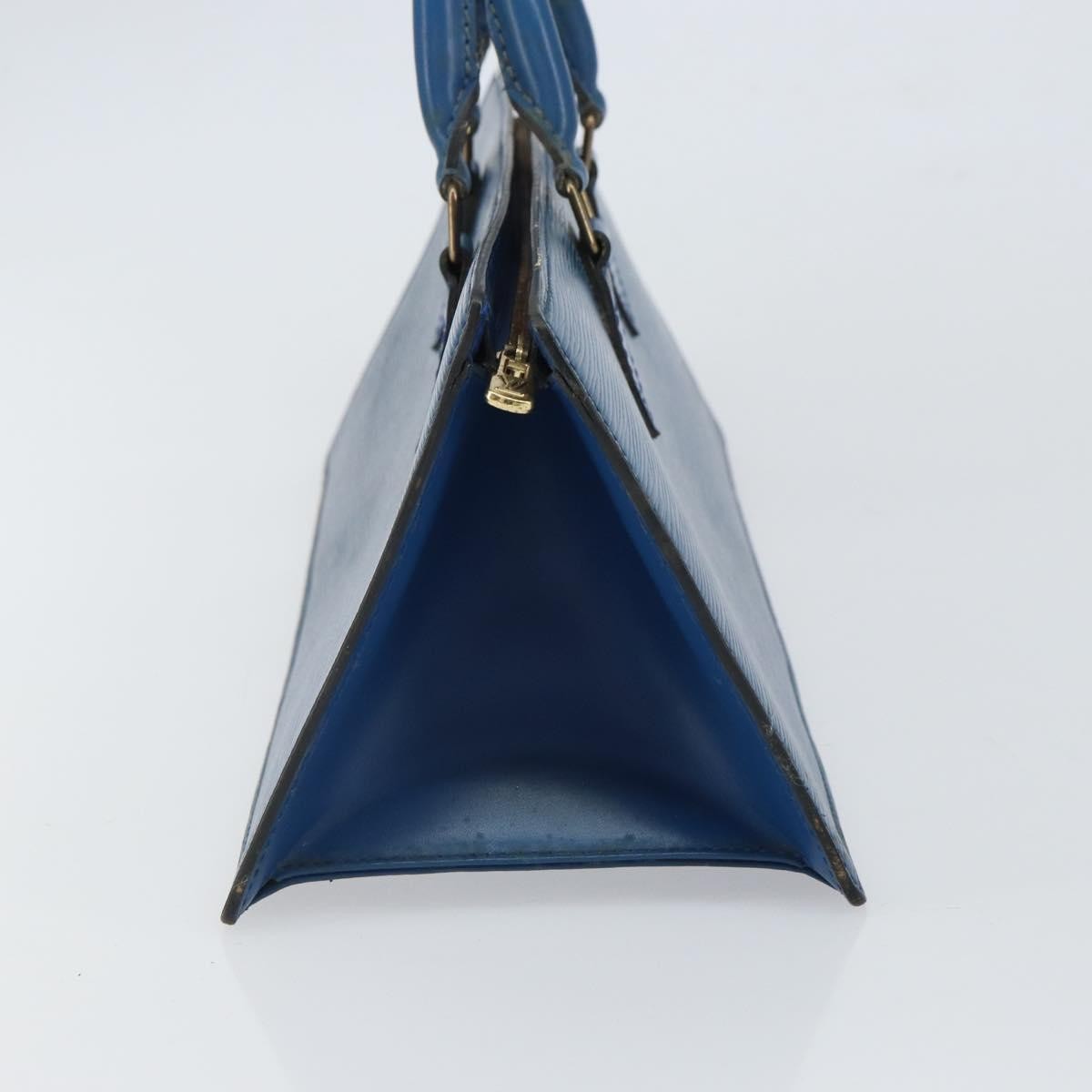 Louis Vuitton LOUIS VUITTON Epi Sac Triangle Hand Bag Blue M52095 LV Authentic 164160