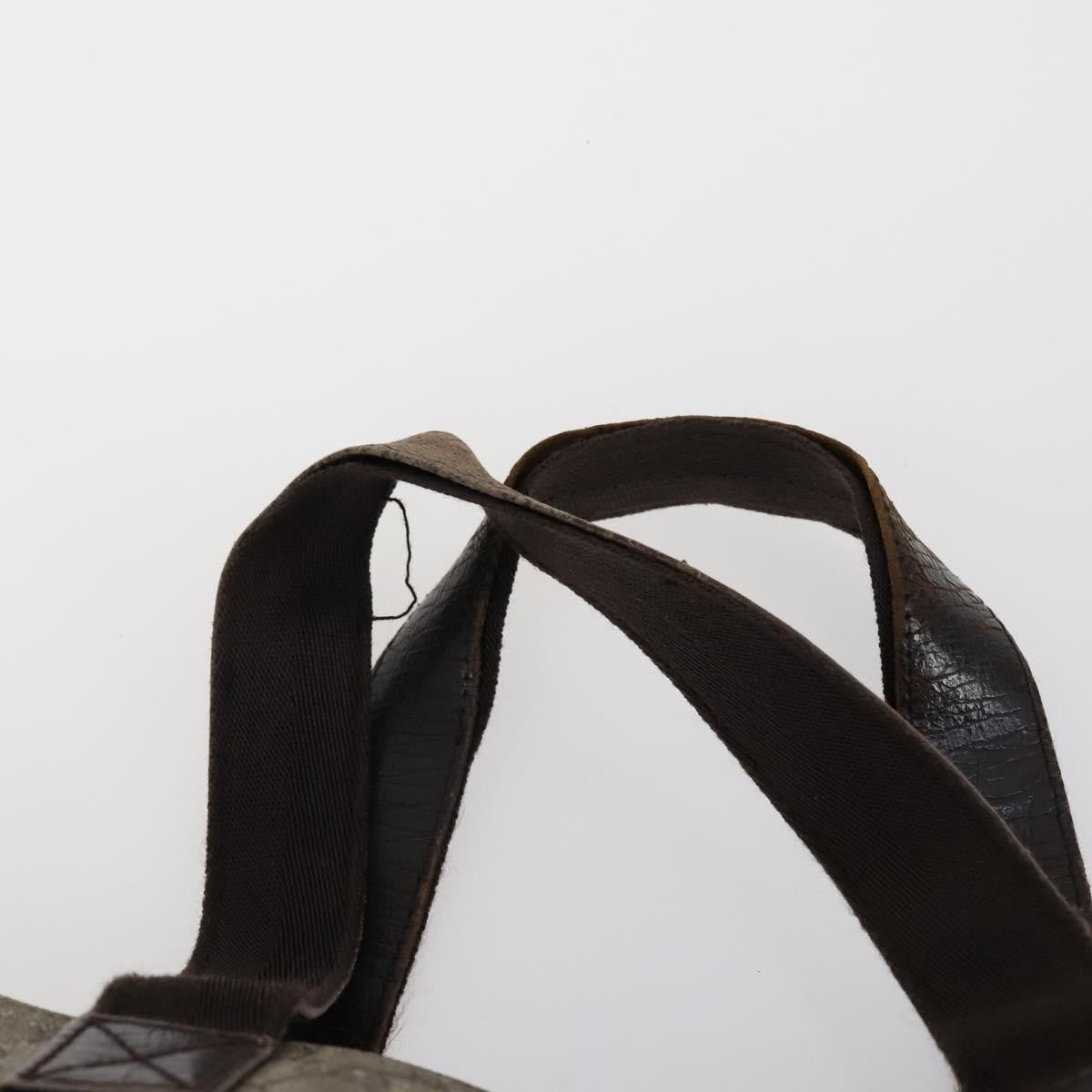 Gucci GUCCI GG Canvas Shoulder Bag Leather 3 Set Beige Black Authentic 150481