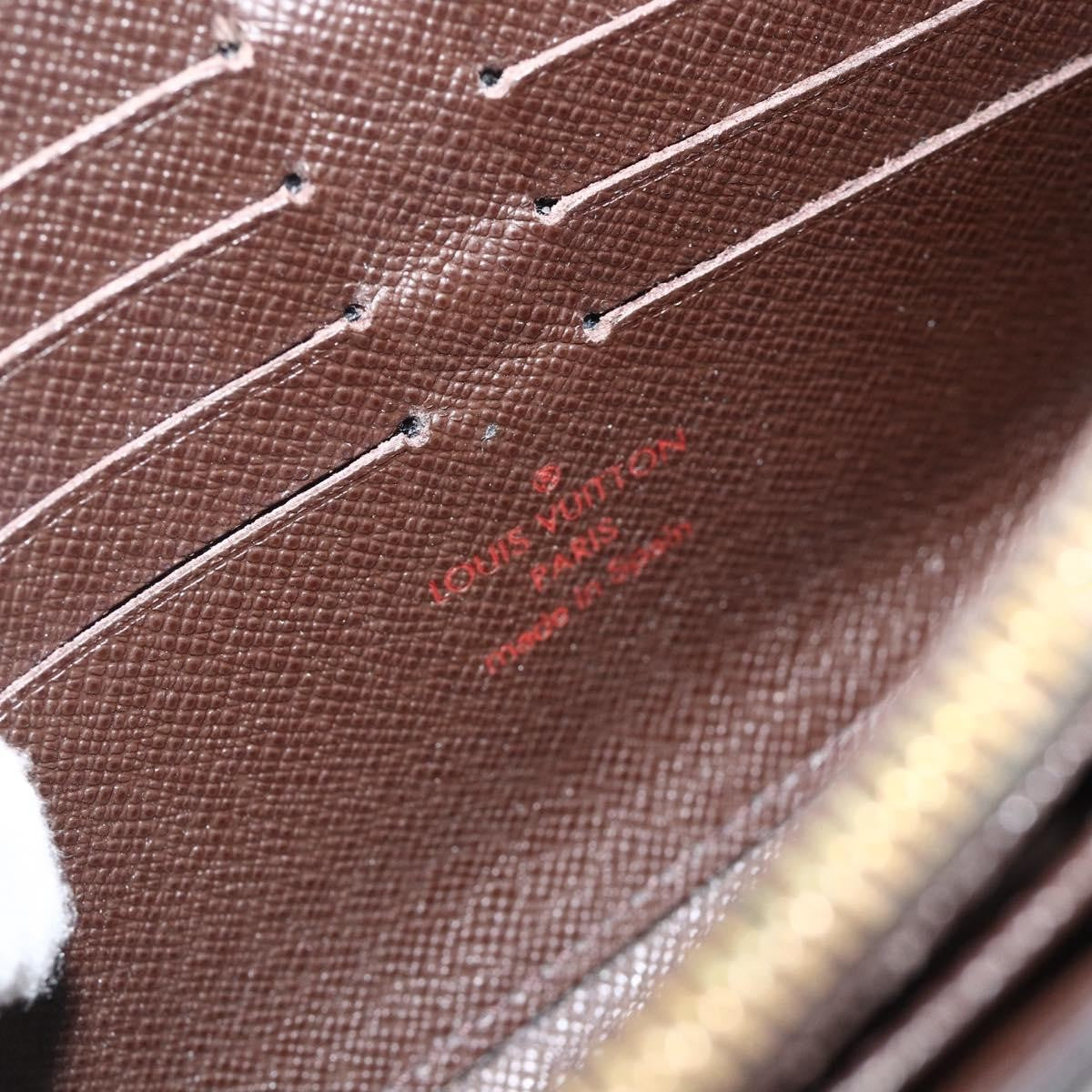 Louis Vuitton LOUIS VUITTON Damier Ebene Portefeuille Sistina Long Wallet N61747 Authentic bs34333 Bag
