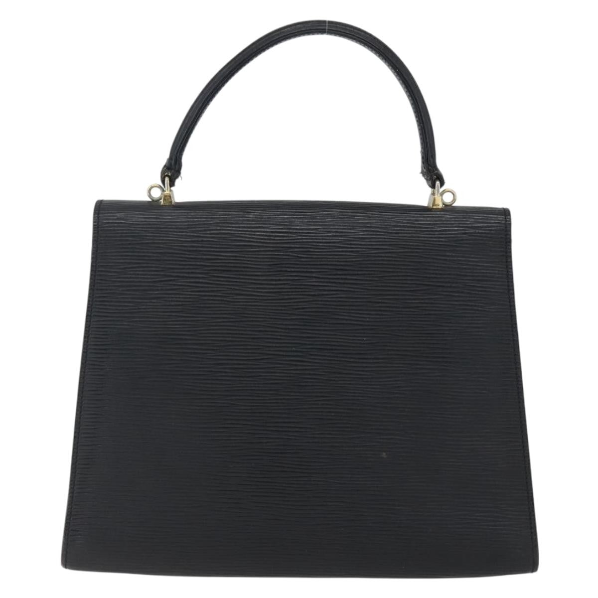 Fendi FENDI Hand Bag Leather Black Gold Authentic ka2601