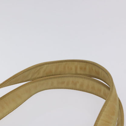 Chanel CHANEL Tote Bag Nylon Beige Gold CC Authentic bs26566