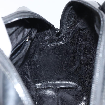 Gucci GUCCI Hand Bag Patent leather Black Silver 000 1274 0505 Authentic ep12647